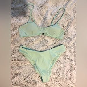 sea foam bathing suit two piece